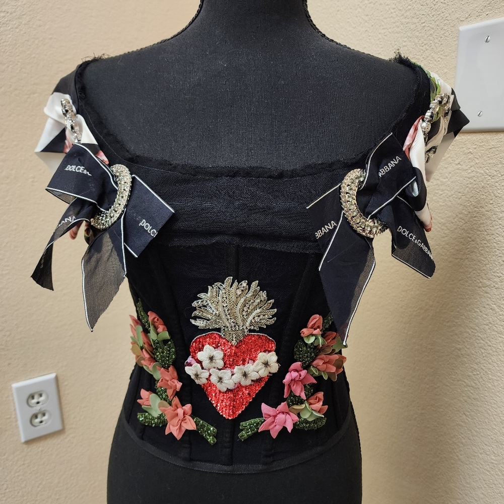 Dolce & Gabbana Sacred Heart Bustier Top